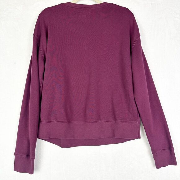 Pact Lips Graphic Crewneck Sweatshirt Size Medium Organic Cotton Purple - Picture 2 of 5